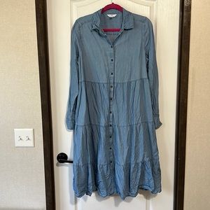 Denim Button Down Dress